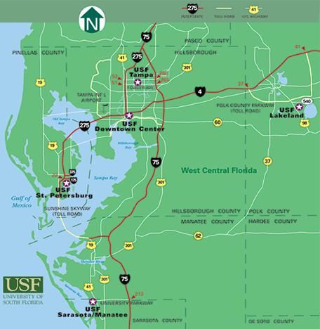USF Area Map